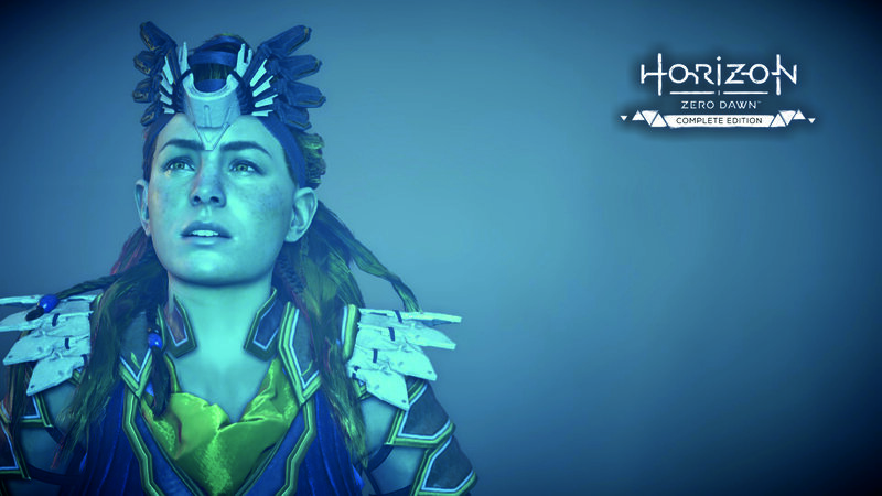 Female Character in Armor — Blue, Dramatic, 3d Render, Headpiece, Shoulder Guards