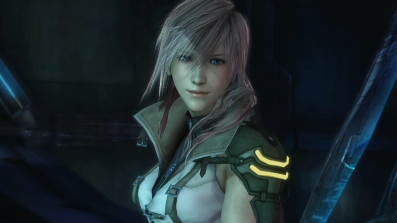 Female Character in Armor — Gray, Serious, Night