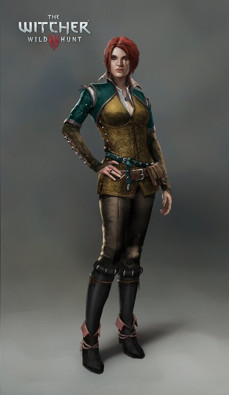 Female Character in Armor — Green, Confident