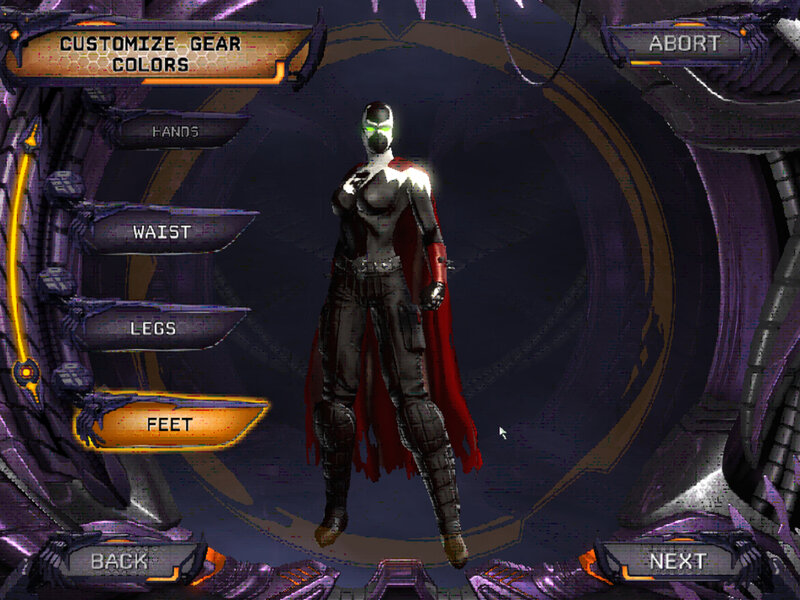 Female Character in Armor — Purple, Dark