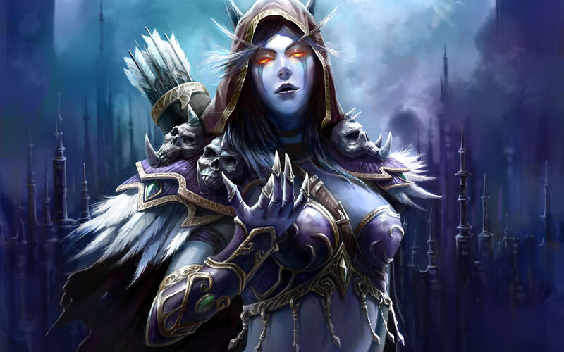 Female Character in Armor — Purple, Dramatic, Night, Digital Art
