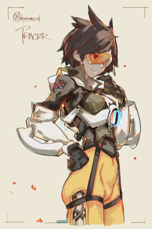 Female Character in Armor — White, Confident