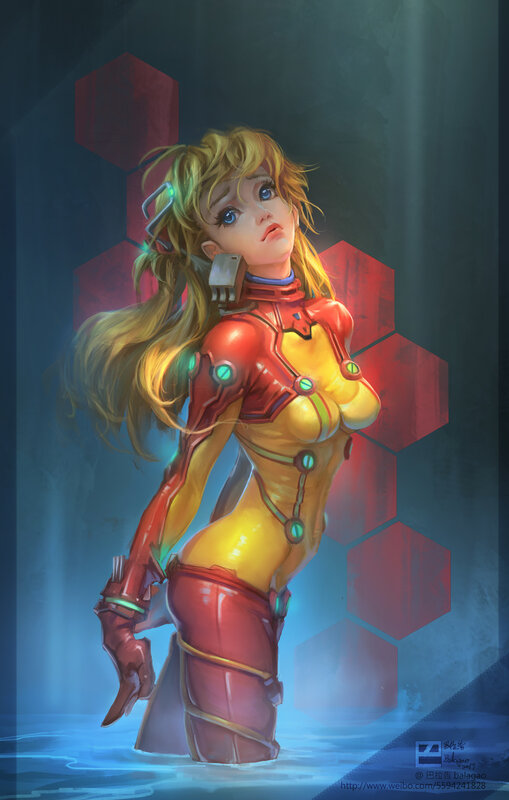 Female Character in Armor — Yellow, Dramatic, Digital Art