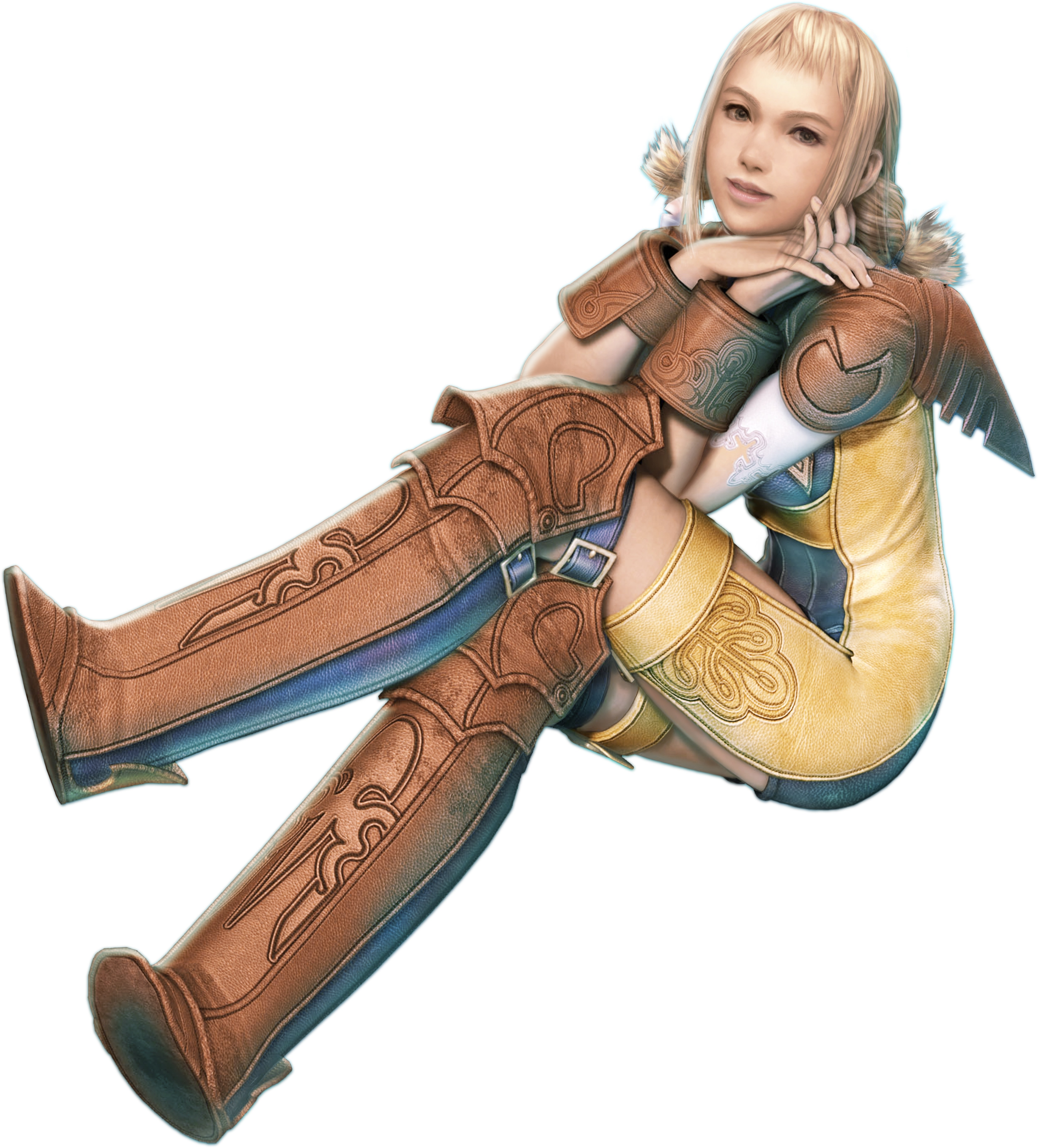 female character in armor