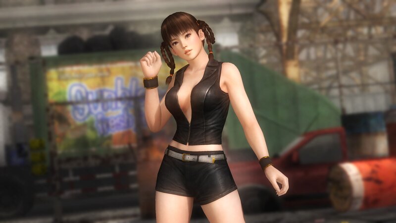 Female Character in Black Outfit — Neutral, 3d Render