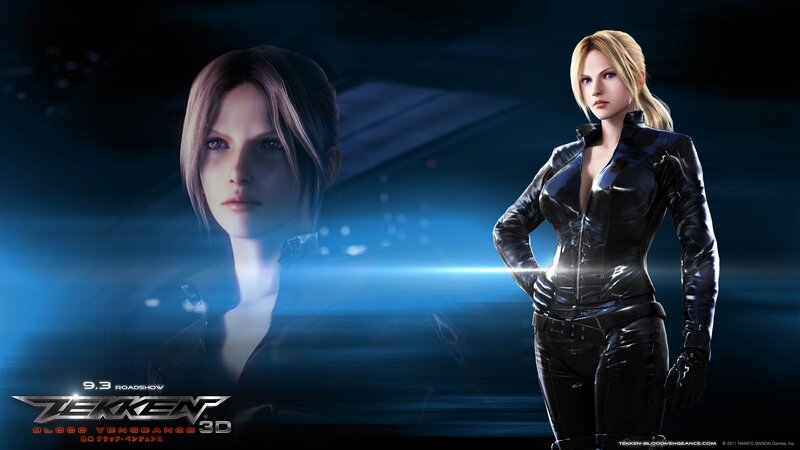 Female Character in Black Suit — Dramatic, Night, 3d Render