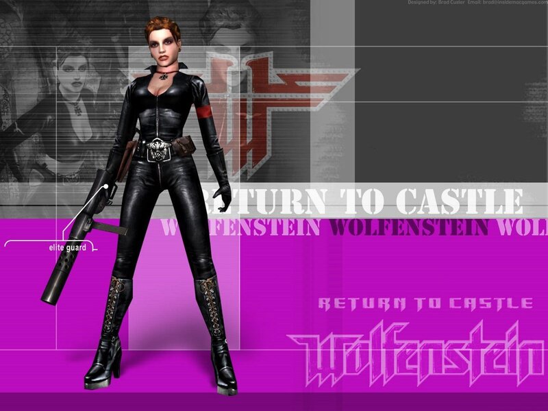 Female Character in Black Suit — Purple, Dramatic, 3d Render
