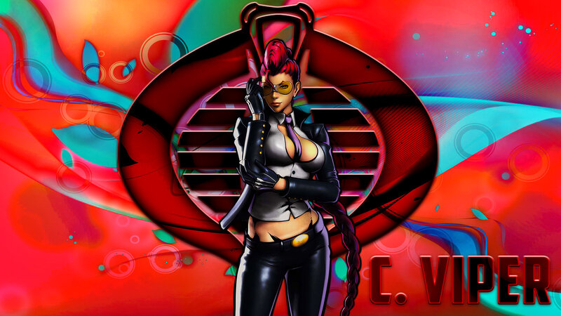 Female Character in Black Suit — Red