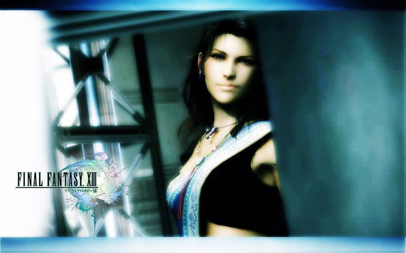Female Character in Black Top — Blue