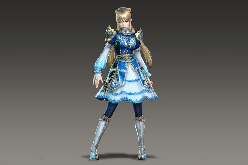 Female Character in Blue Armor — Neutral