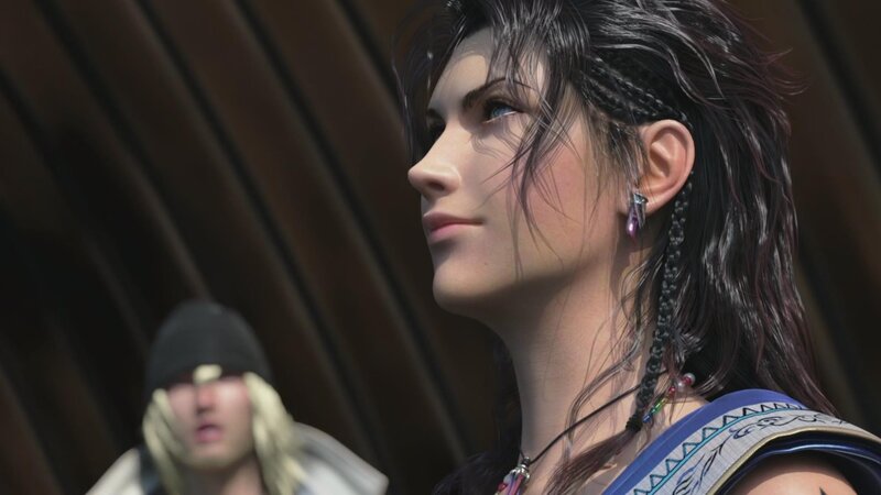 female character in blue attire