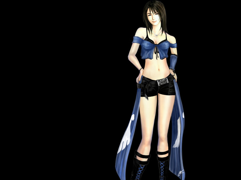 female character in blue outfit