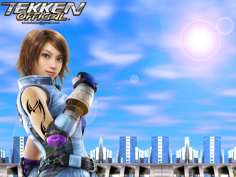 Female Character in Blue Outfit — Bright