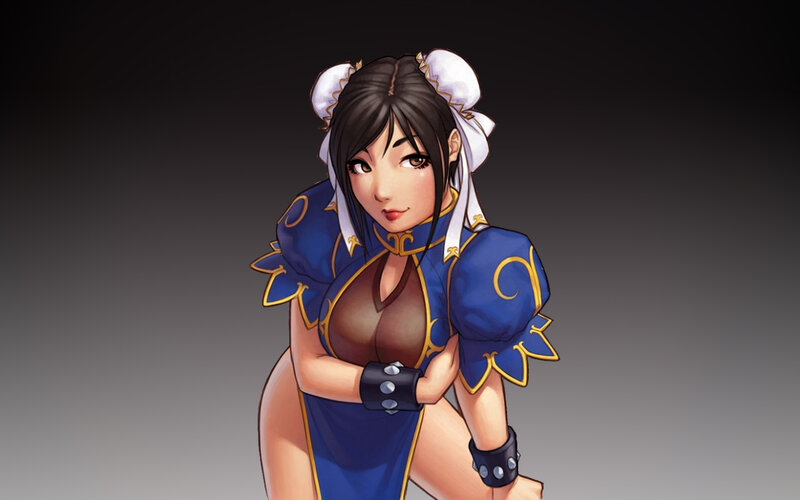 Female Character in Blue Outfit — Confident