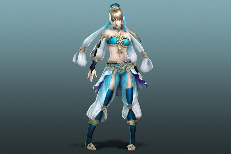 Female Character in Blue Outfit — Neutral