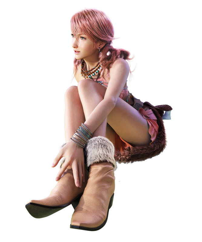 female character in boots