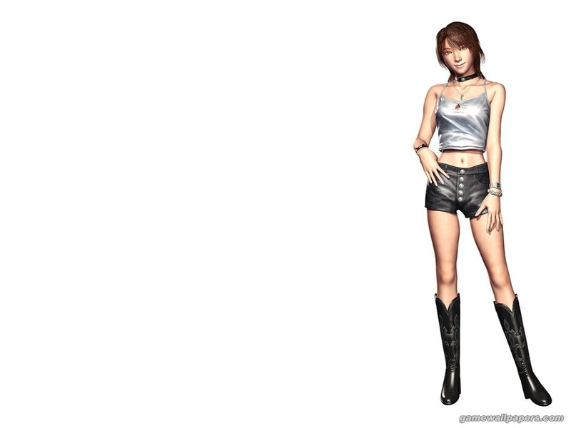 Female Character in Boots — White