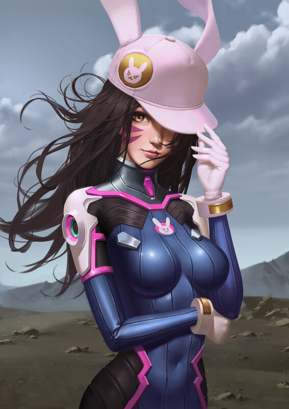 Female Character in Bunny Hat