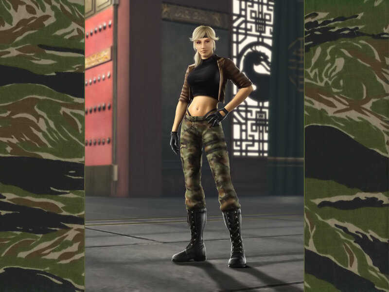 Female Character in Camouflage
