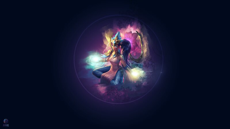 Female Character in Circle