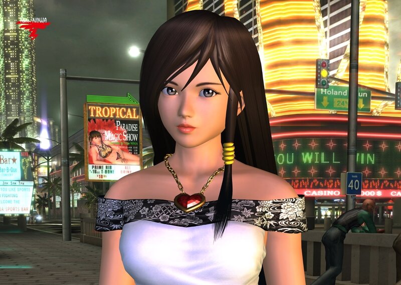 Female Character in City — Black