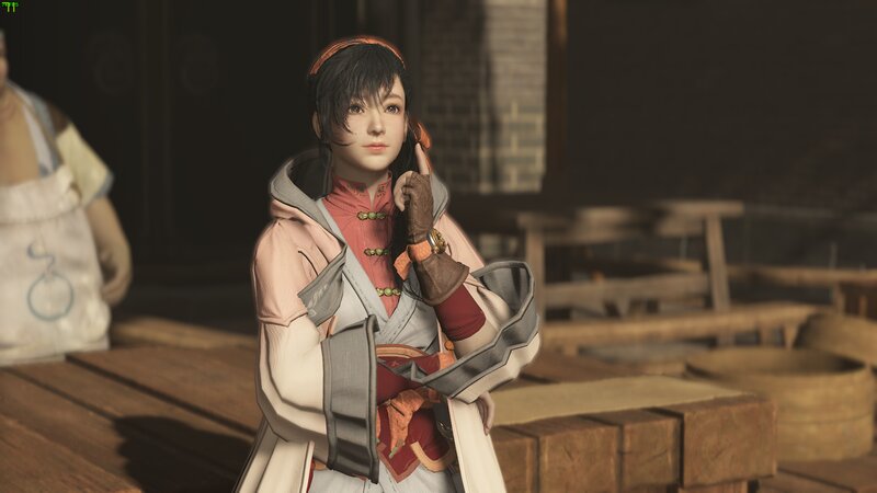 Female Character in Coat — Brown, Calm