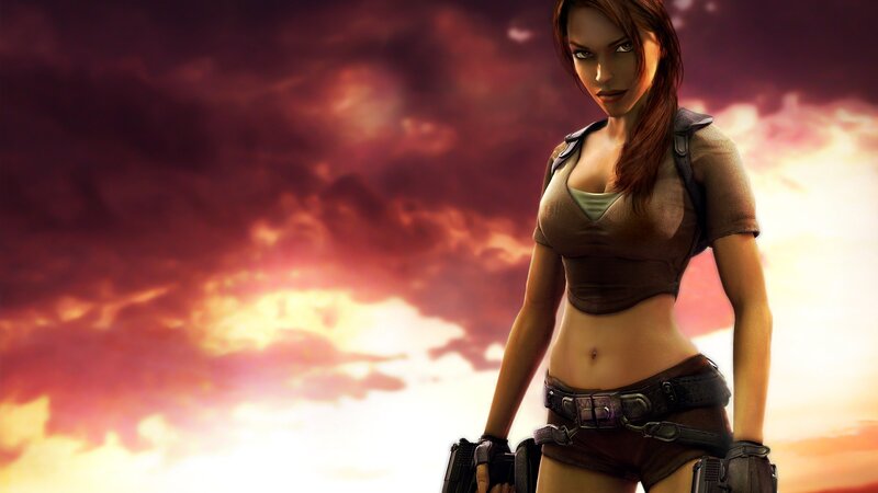 Female Character in Combat Gear — Red