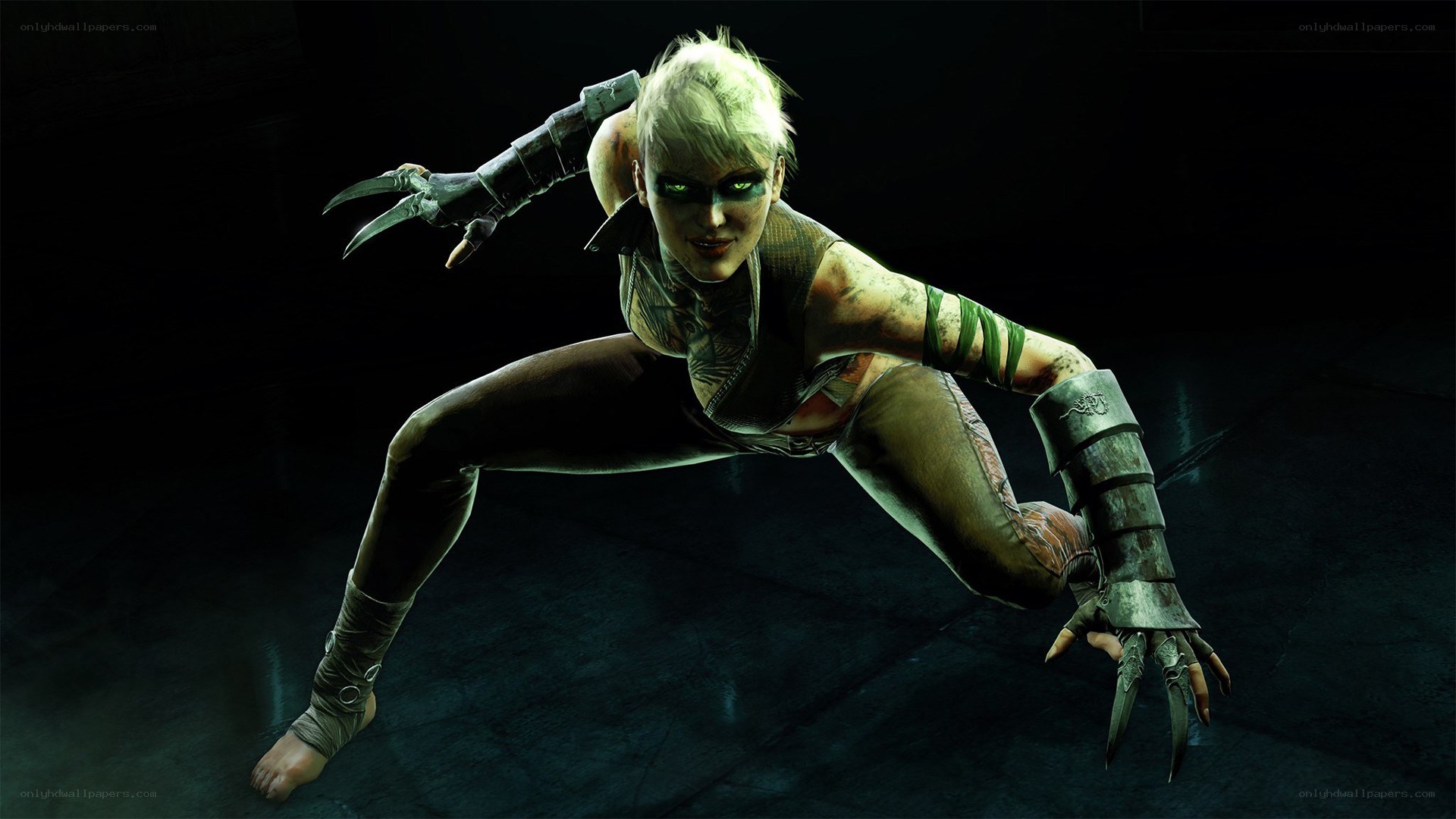 female character in combat pose