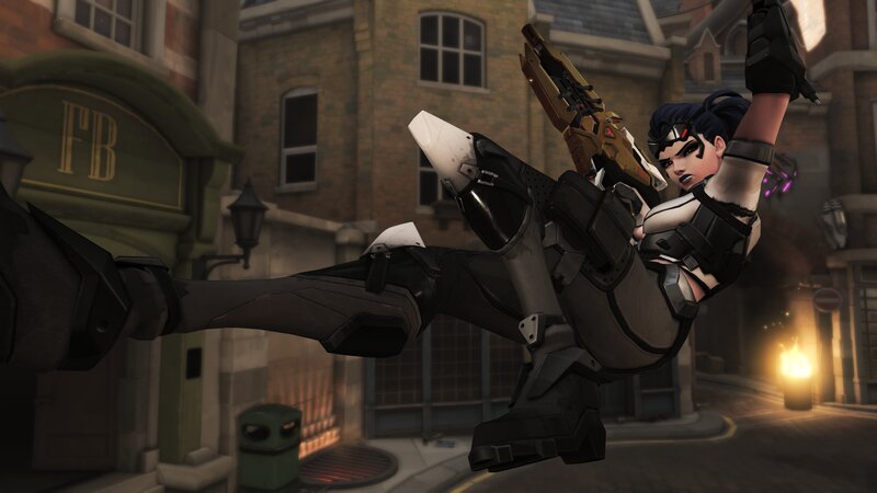 Female Character in Combat Suit — Black