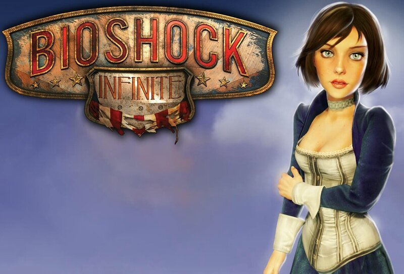 Female Character in Corset — Blue
