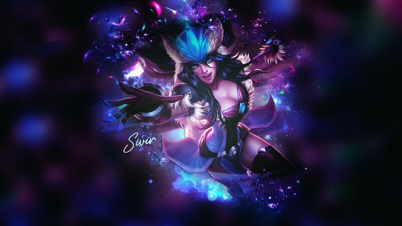 Female Character in Cosmic Scene