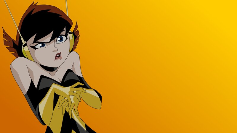 Female Character in Costume — Yellow, Dramatic
