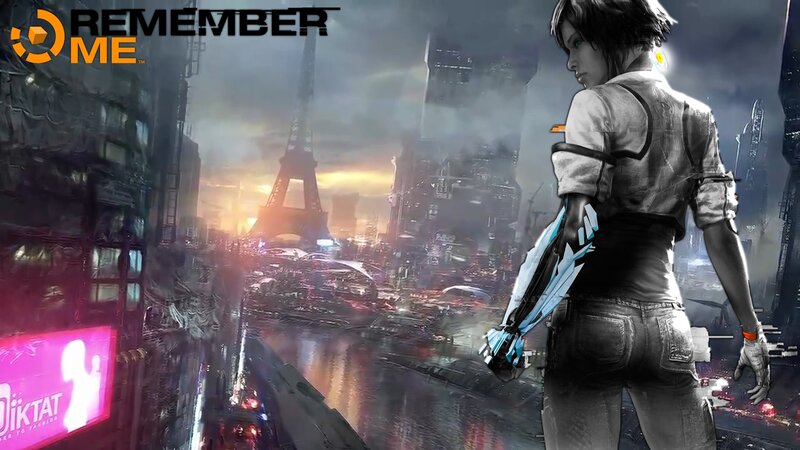 Female Character in Cyberpunk City — Gray
