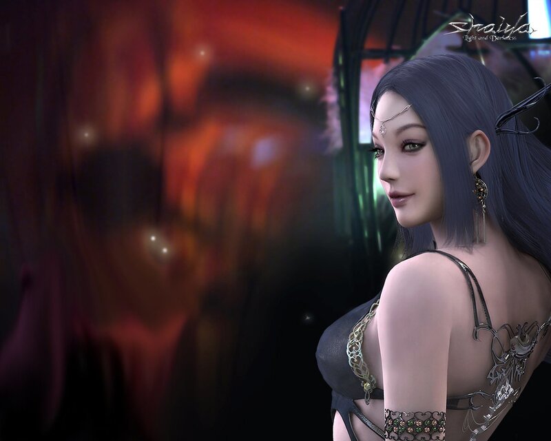 Female Character in Dark Attire