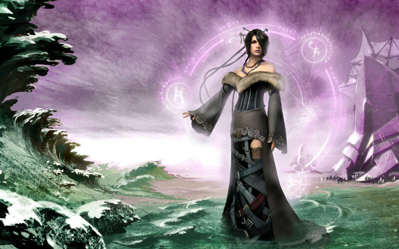 Female Character in Dark Dress