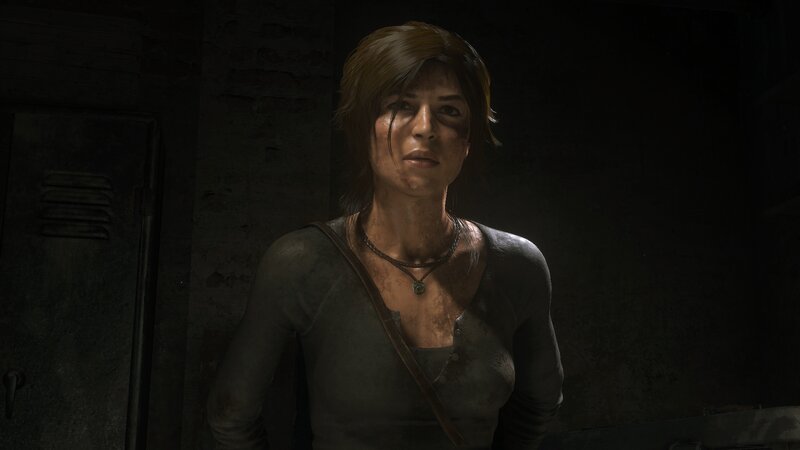 Female Character in Dark Room — Black, Dark, Tense