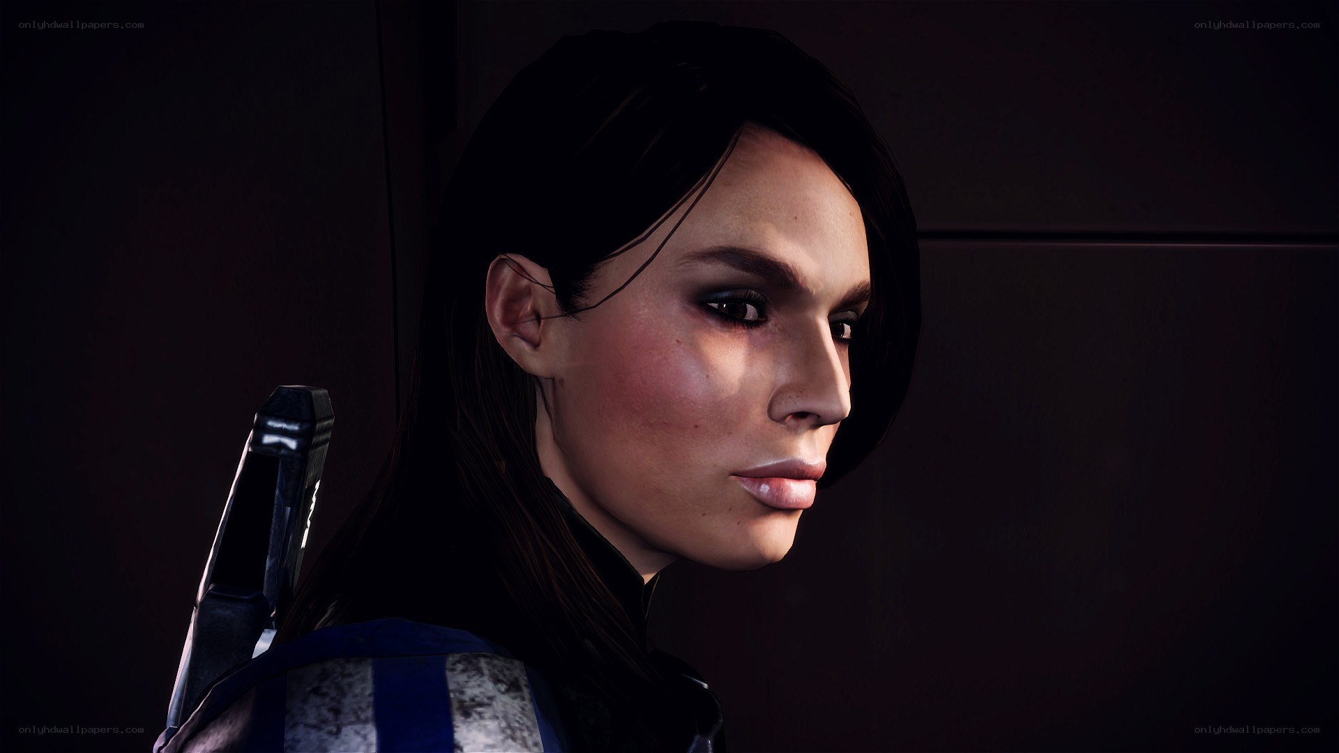 female character in dark setting