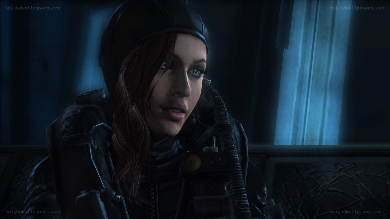 female character in dark setting