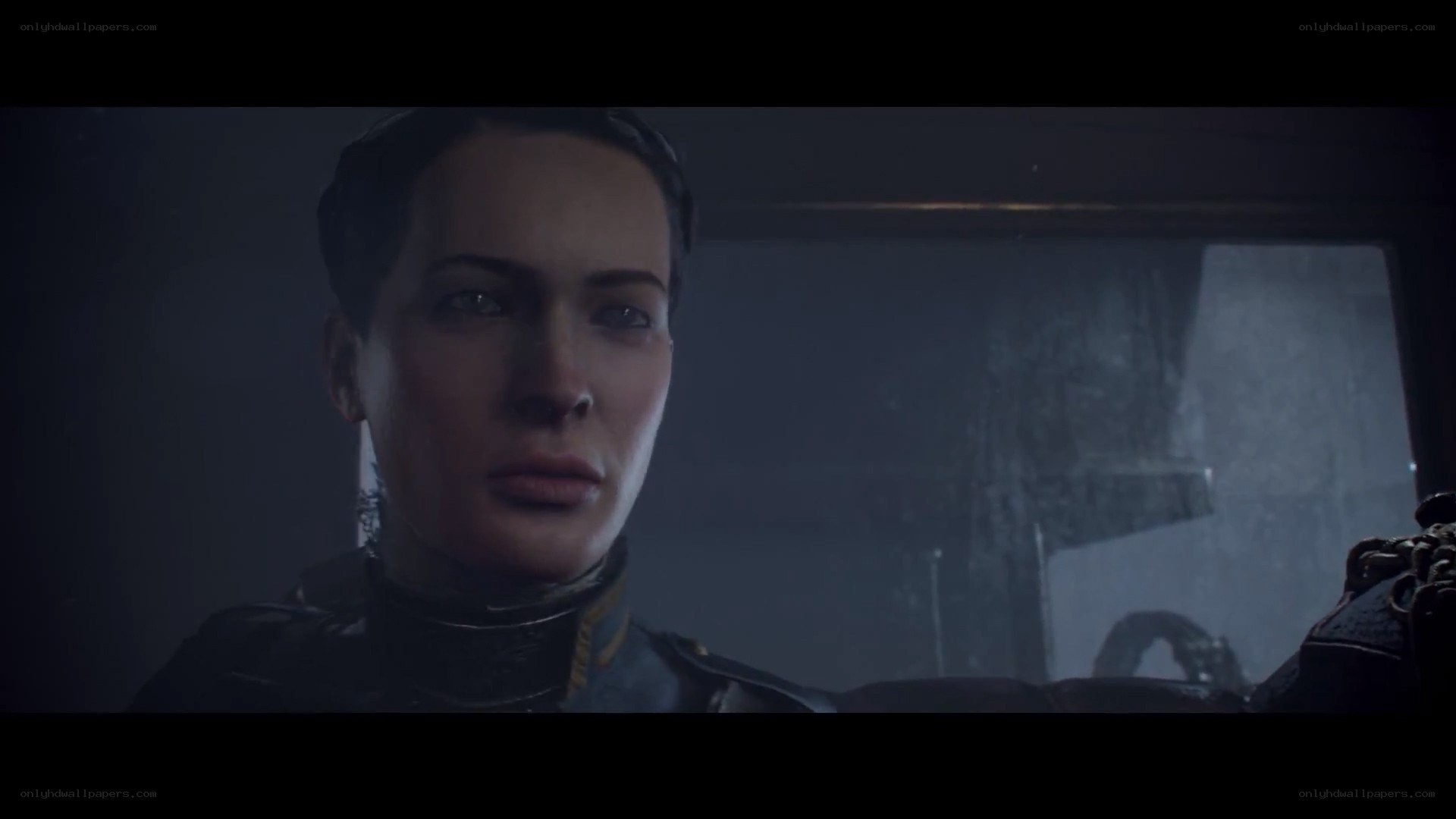 female character in dark setting