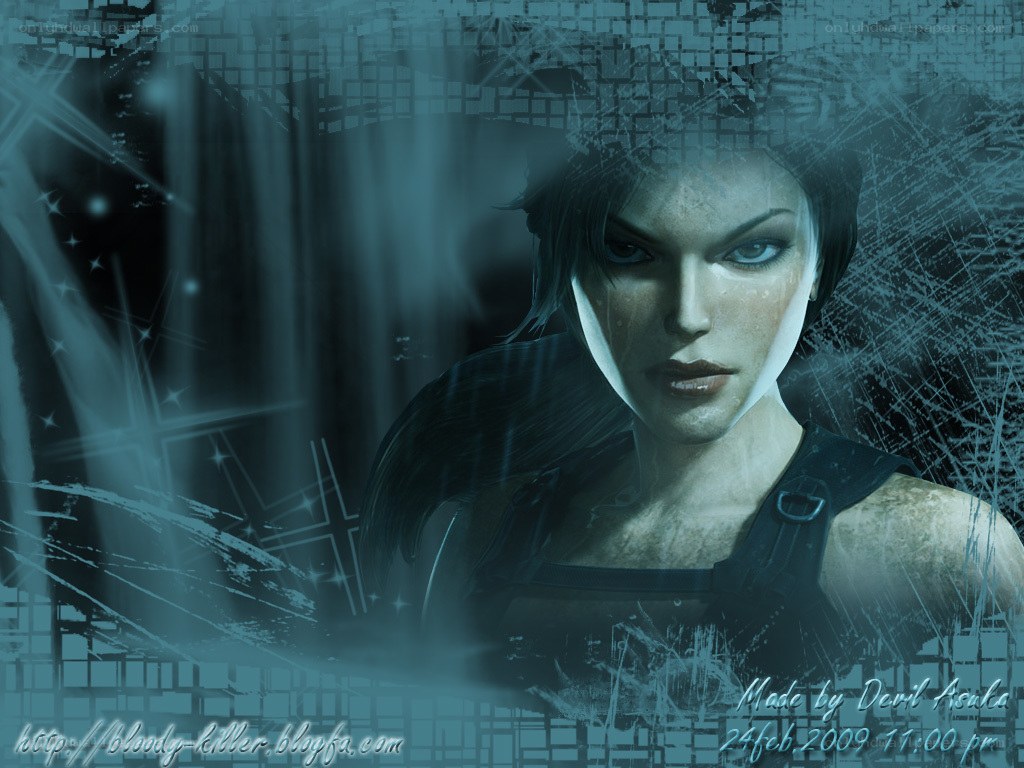 female character in dark setting
