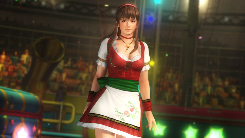 Female Character in Dress — Red