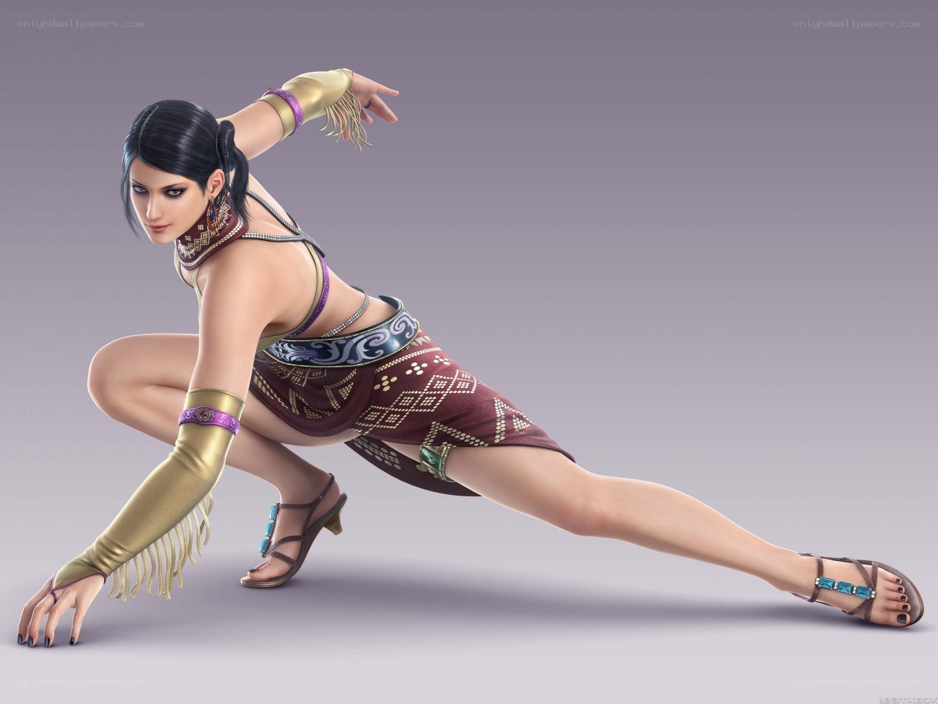 female character in dynamic pose