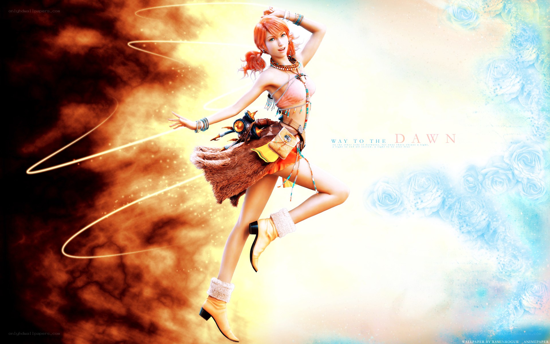female character in dynamic pose