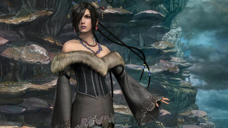 female character in fantasy attire