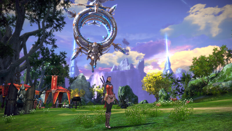 Female Character in Fantasy Landscape