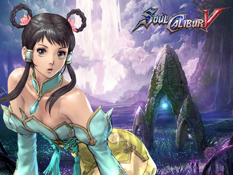 Female Character in Fantasy Setting — Purple