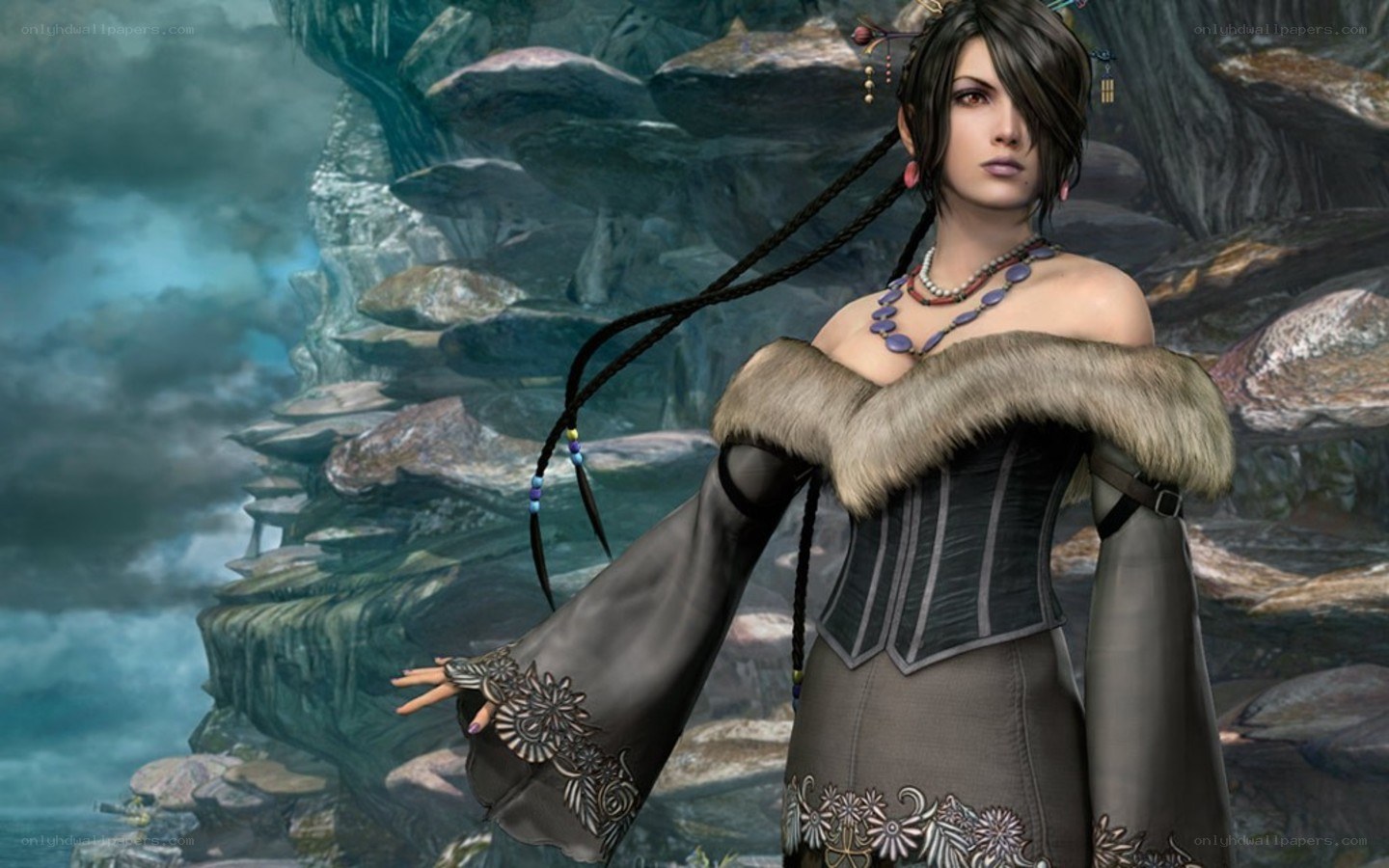 female character in fantasy setting