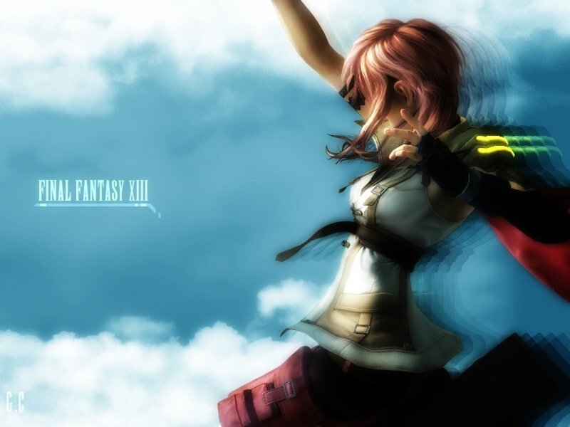 Female Character in Flight — Blue, Dramatic, Digital Art, Sky