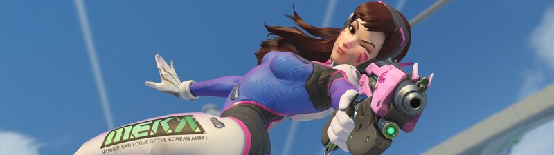 Female Character in Flight — Blue, Dynamic, Afternoon, 3d Render