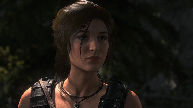 Female Character in Forest — Brown, Serious
